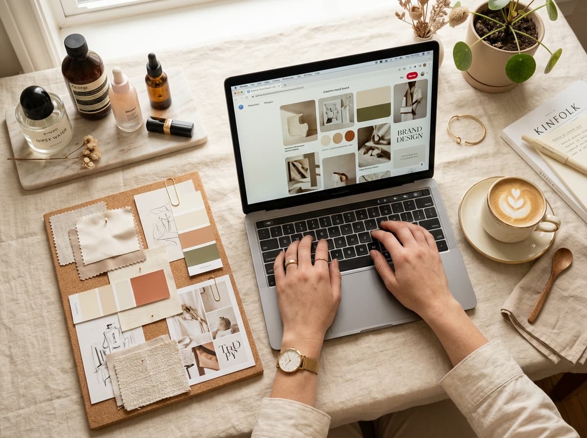 Content Creation & Styling Flatlay